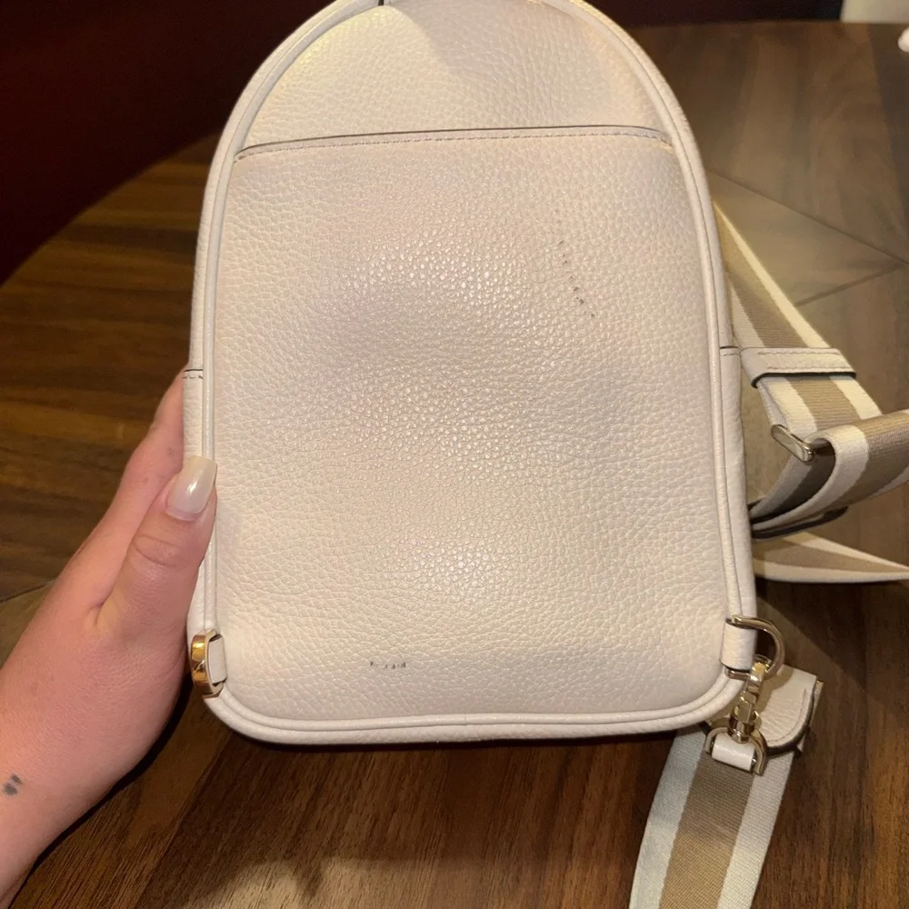 Kate Spade Cream Leather Backpack - Picture 2 of 3